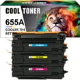 thumbnail image 1 of Cool Toner Compatible Toner for HP CF451A CF452A CF453A Enterprise M652n M652 M653dn M653x M653 (Cyan,Magenta,Yellow,3 Pack), 1 of 8