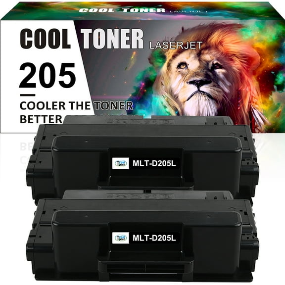 Cool Toner Compatible Toner for Samsung D205L MLT-D205L ML-3312ND 3312DW 3712ND SCX-4835FD 4835FR 5339FR 5739FW Printer (Black, 2 Pack)
