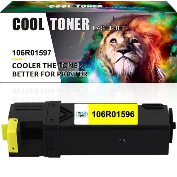 Cool Toner Compatible Toner for Xerox 106R01596 Phaser 6500 WorkCentre 6505 Printer Ink (Yellow,1 Pack)