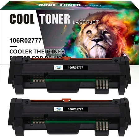 Cool Toner Compatible Toner for Xerox 106R02778 Xerox Phaser 3052 3260 3260DNI Printer Ink (Black, 2-Pack)