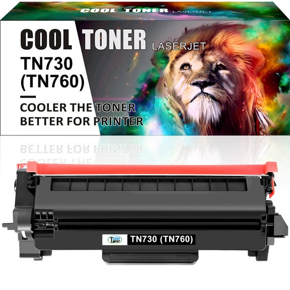 Cool Toner TN760 TN730 Toner Cartridge Compatible for Brother TN760 TN-760 TN-730 TN730 DCP-L2550DW HL-L2350DW HL-L2370DW L2370DWXL L2390DW L2395DW MFC-L2710DW L2750DW Printer(Black, 1-Pack)