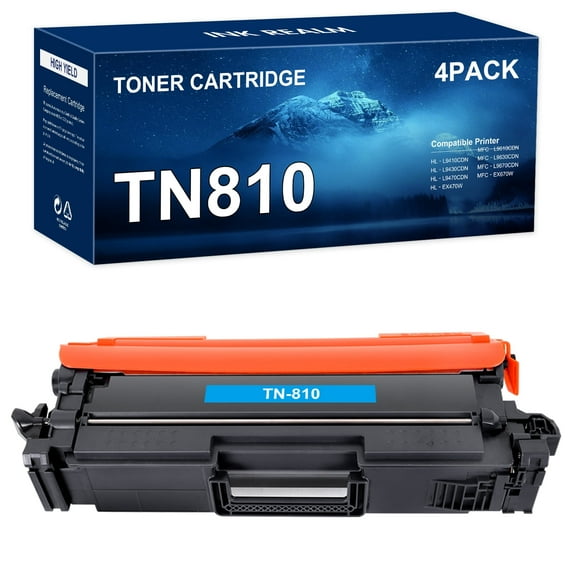 Ink realm TN810 Toner Cartidge Compatible for Brother MFC‐L9630CDN L9670CDN EX670W 1xCyan