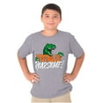thumbnail image 1 of Cool Totally Roarsome Dinosaur Pun Crewneck T Shirts Boy Girl Teen Brisco Brands S, 1 of 6