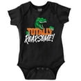 thumbnail image 1 of Cool Totally Roarsome Dinosaur Pun Romper Boys or Girls Infant Baby Brisco Brands NB, 1 of 1