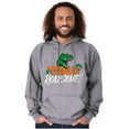 thumbnail image 1 of Cool Totally Roarsome Dinosaur Pun Unisex Plus Fleece Graphic Hoodie Brisco Brands 2X, 1 of 5