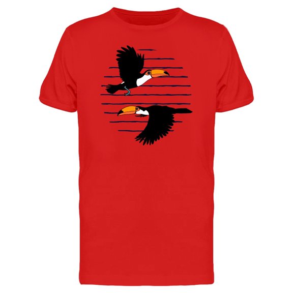 Cool Toucans Cartoon Tee Men's -Image by Shutterstock