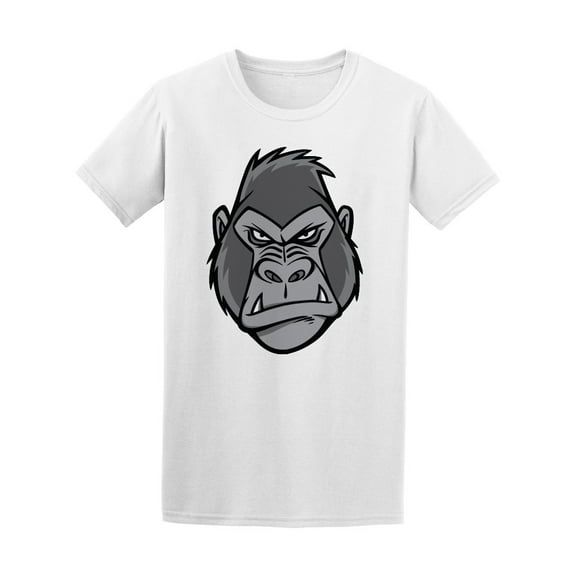Cool Tough Gorilla Cartoon T-Shirt Men -Image by Shutterstock, Male 3X-Large