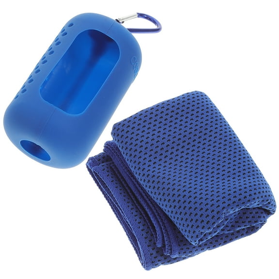 Cool Towel Pool Cooling Towels Ice Large Bath Microfiber for Body Fitness Blue