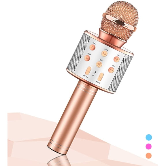 Cool Toys for 4-14 Year Old Girls,Birthday Gifts for 4-14 Years Old Girls Boys, Wireless Bluetooth Karaoke Microphone for Kids