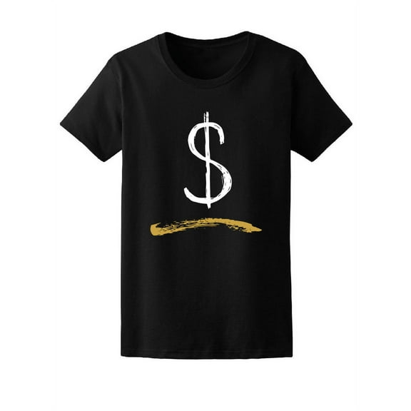 Cool & Trendy Cash Money Symbol T-Shirt Women -Image by Shutterstock, Female Medium