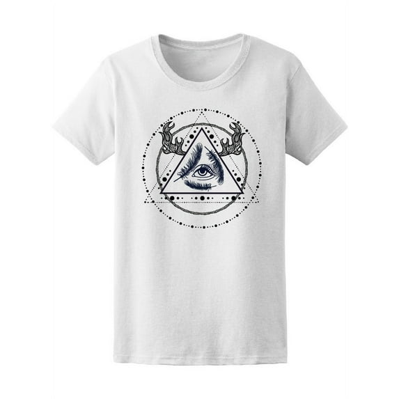Cool Triangle Boho Eye Design Tee Women's -Image by Shutterstock