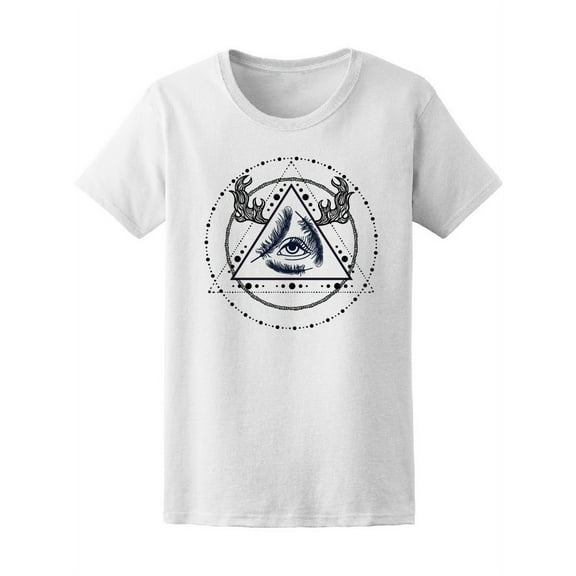 Cool Triangle Boho Eye Design Tee Women's -Image by Shutterstock