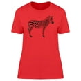 thumbnail image 1 of Cool Tribal Zebra Doodle Cartoon T-Shirt Women -Image by Shutterstock, Female XX-Large, 1 of 2