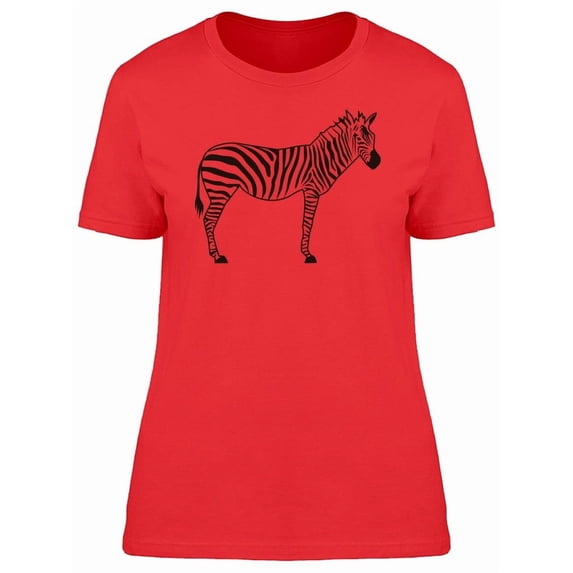Cool Tribal Zebra Doodle Cartoon Tee Women's -Image by Shutterstock
