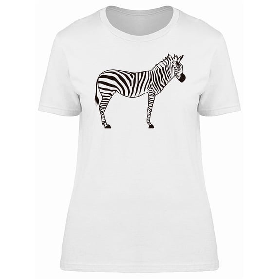 Cool Tribal Zebra Doodle Cartoon Tee Women's -Image by Shutterstock
