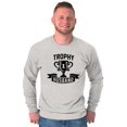 thumbnail image 1 of Cool Trophy Husband Number 1 Hubby Men's Long Sleeve Tee T Shirt Brisco Brands S, 1 of 6