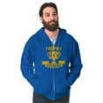thumbnail image 1 of Cool Trophy Husband Number 1 Hubby Zip Hoodie Sweatshirt Men Brisco Brands S, 1 of 6