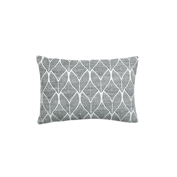 Cool Tropics Black Indoor Outdoor Pillow 14x20
