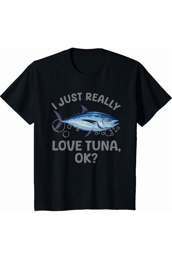Cool Tuna Fishing Art For Men Women Deep Sea Tuna Fishing T-Shirt