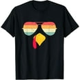 thumbnail image 1 of Cool Turkey Face With Sunglasses Funny Thanksgiving For Boys T-shirt, 1 of 2