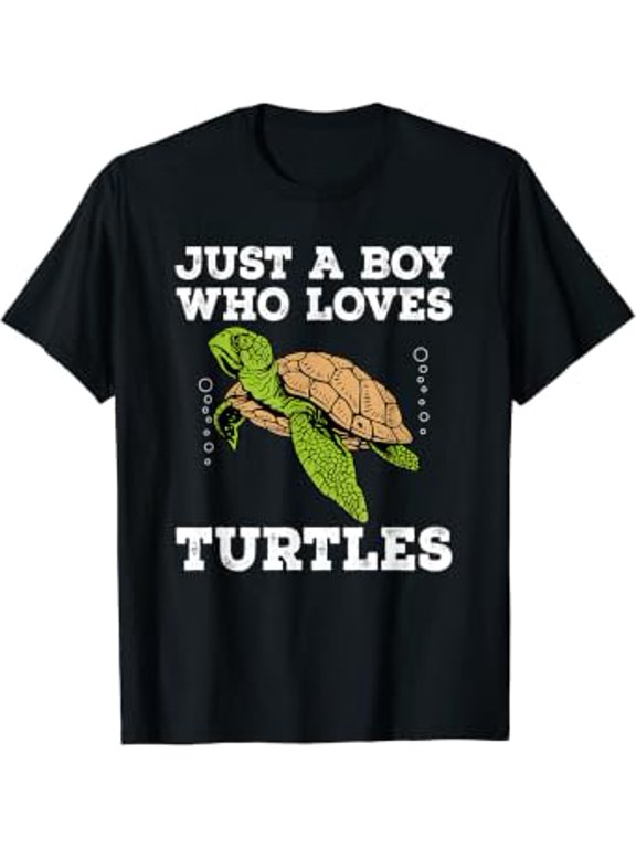 Cool Turtle Design For Men Boys Sea Turtle Animal Lover T-Shirt