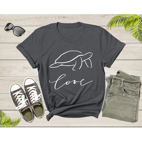 Cool Turtle Tortoise Love Walking Animal Wildlife Nature T-Shirt Turtle Lover Gift T Shirt for Men Women Kids Boys Girls Graphic TShirt