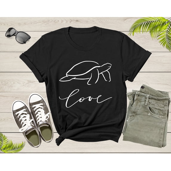 Cool Turtle Tortoise Love Walking Animal Wildlife Nature T-Shirt Turtle Lover Gift T Shirt for Men Women Kids Boys Girls Graphic TShirt