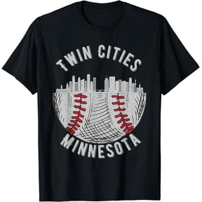 Cool Twin Cities Minnesota MN Baseball Skyline St. Paul-MPLS T-Shirt