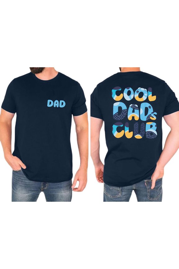 Cool Typography Navy T-Shirt for Dads - Perfect Father's Day Gift & Daddy Birthday Tee