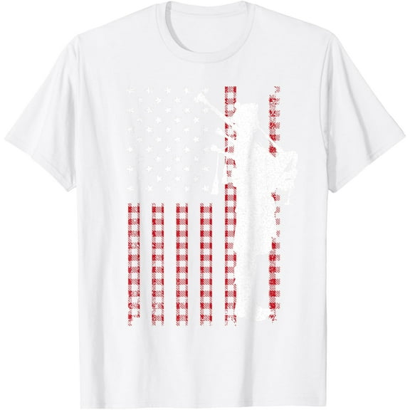 Cool US Flag Bagpiper Design For Men Women Bagpipe Players T-Shirt