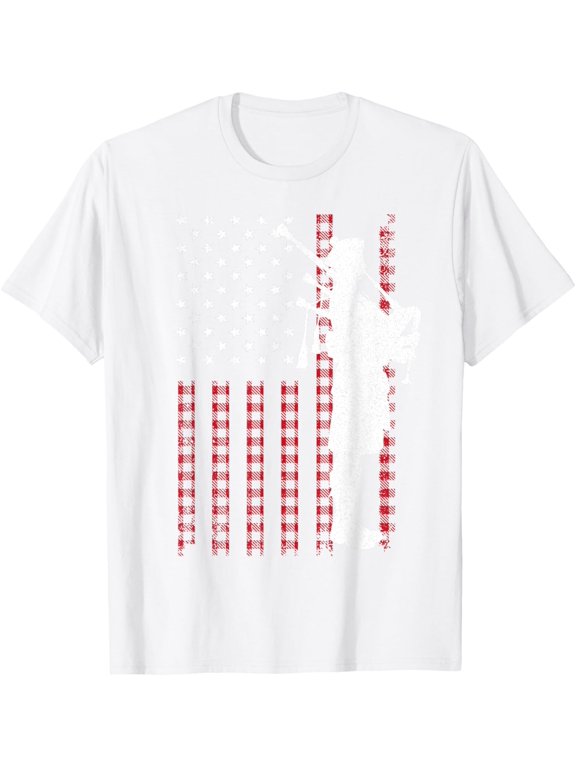 Cool US Flag Bagpiper Design For Men Women Bagpipe Players T-Shirt