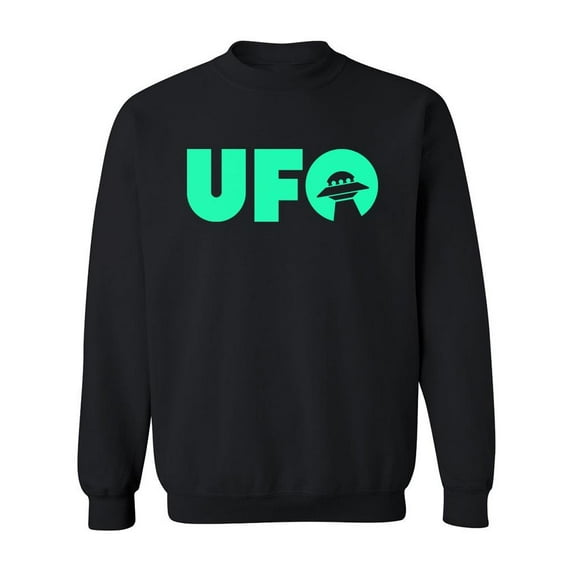 Cool Ufo Design Sweatshirt Men -Image by Shutterstock, Male Small