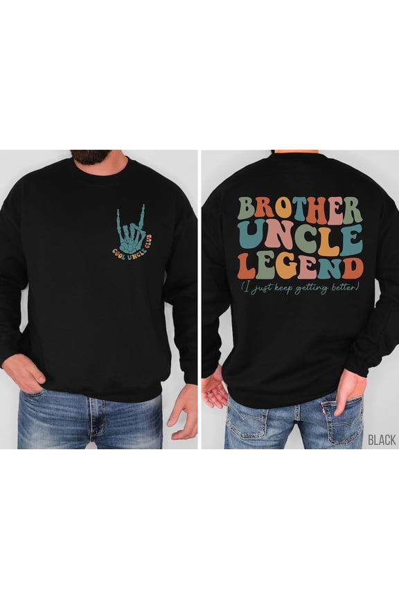 Cool Uncle Club Sweatshirt, Cool Uncle Sweater, Big Brother Sweaters, Little Brothers Shirts, Cool Uncles Shirts, Brother Sweaters, Uncles Sweater Tshirt All Size S-5XL