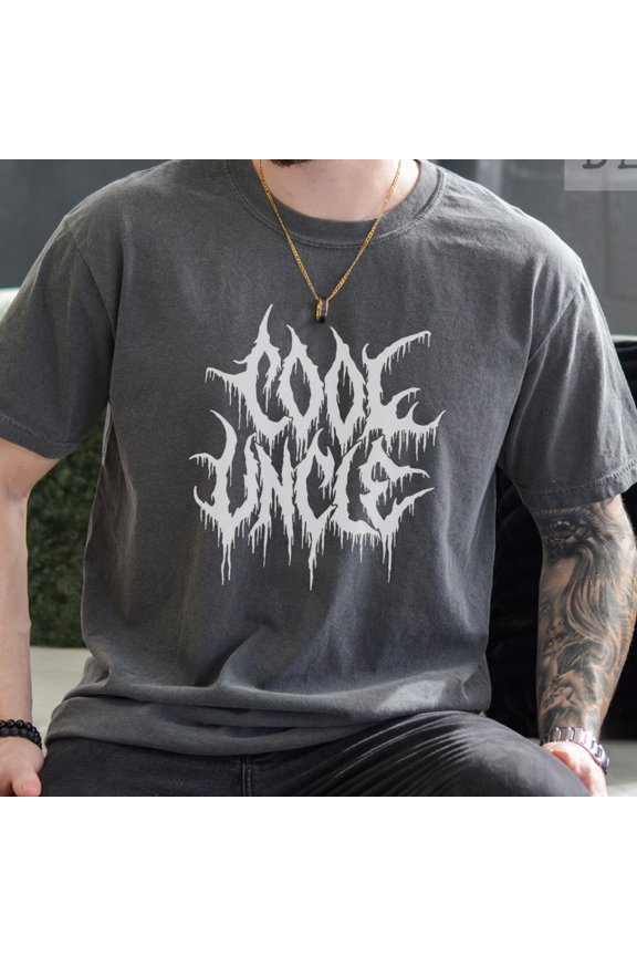 Cool Uncle TShirt Metal Gift New Uncle to Be