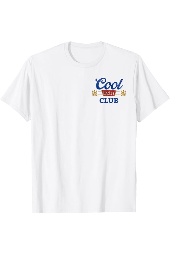 Cool Uncles Club Best Uncle Ever Funny Pocket Fathers Day T-Shirt