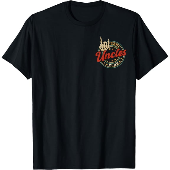 Cool Uncles Club Retro Funny New Uncle Men Skeleton T-Shirt