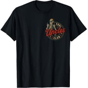 Cool Uncles Club Shirt Funny Skeleton Uncle Men Fathers Day T-Shirt