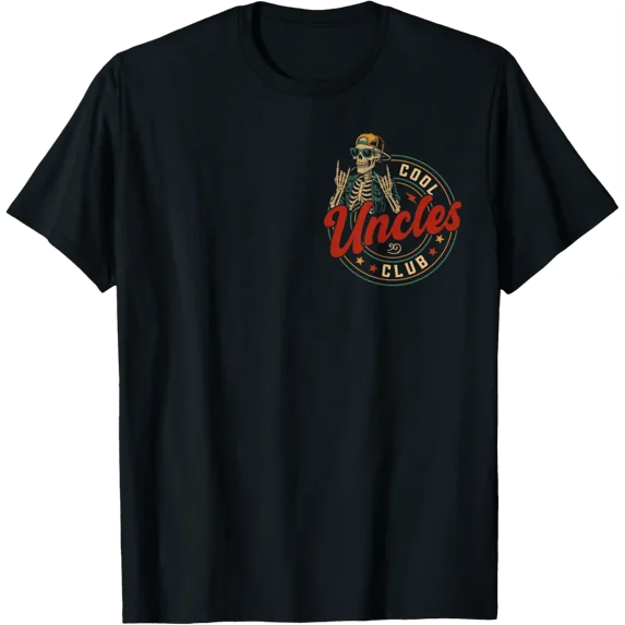 Cool Uncles Club Shirt Funny Skeleton Uncle Men T-Shirt - Walmart.com