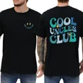 thumbnail image 1 of Cool Uncles Club T-Shirt – Retro Graphic Tee for Men, Funny Gift for New Uncles, Front and Back Design, 1 of 6