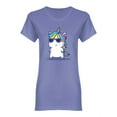 thumbnail image 1 of Cool Unicorn Wearing Glasses Shaped T-Shirt Women -Image by Shutterstock, Female Small, 1 of 2