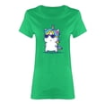 thumbnail image 1 of Cool Unicorn Wearing Glasses Shaped T-Shirt Women -Image by Shutterstock, Female XX-Large, 1 of 2