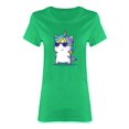 thumbnail image 1 of Cool Unicorn Wearing Glasses Shaped T-Shirt Women -Image by Shutterstock, Female x-Large, 1 of 2