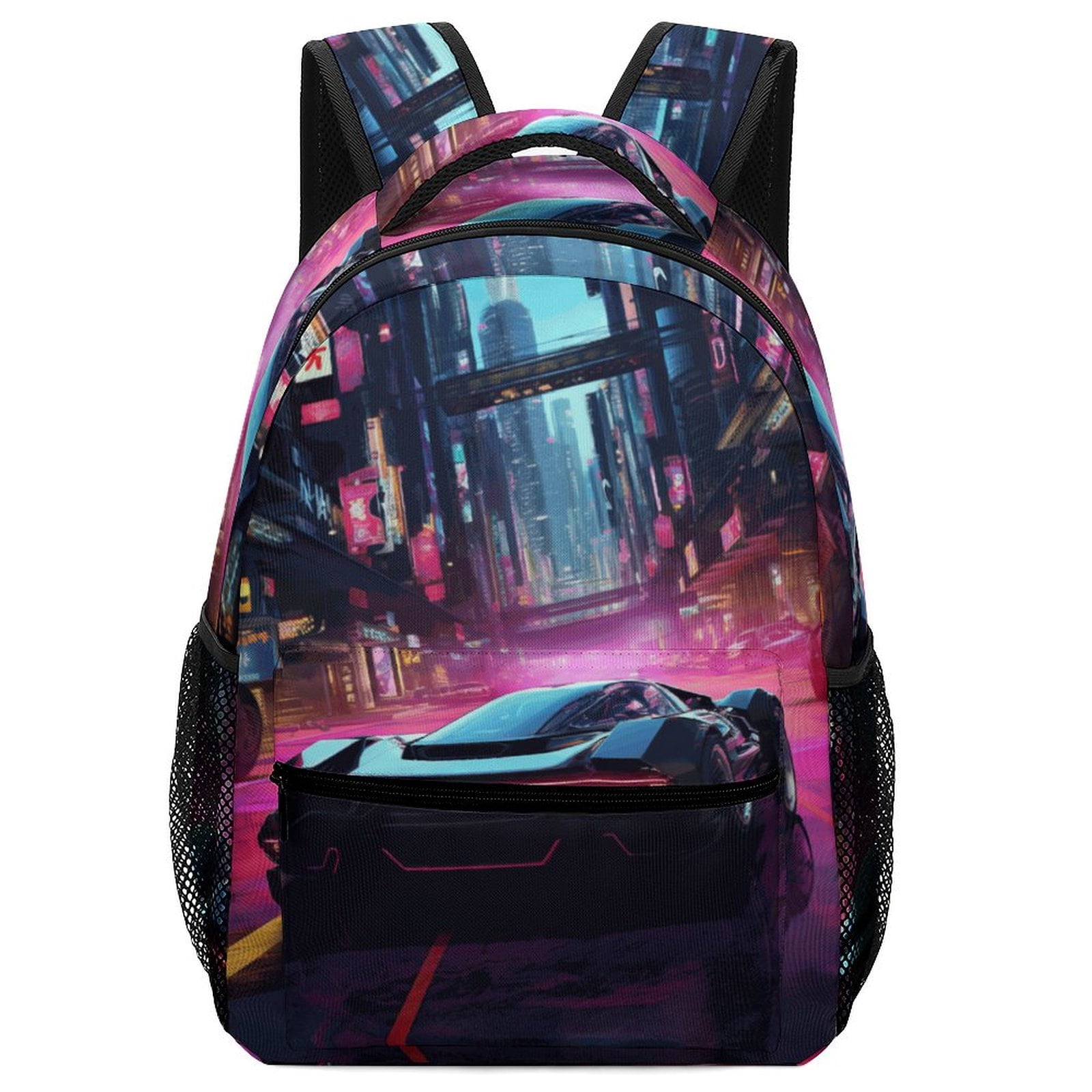 French Bulldog School Backpack For Teens – 11.5x8x16 Inch Polyester Bag For School, Travel & Gym, Adjustable Padded Straps - View #13