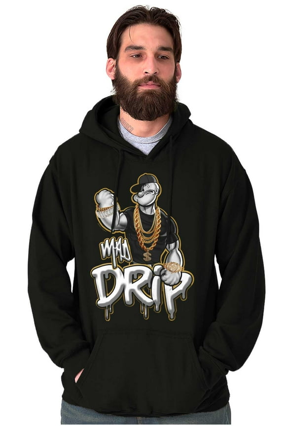 Cool Urban Popeye Bling Mad Drip Hoodie Sweatshirt Women Men Brisco Brands S