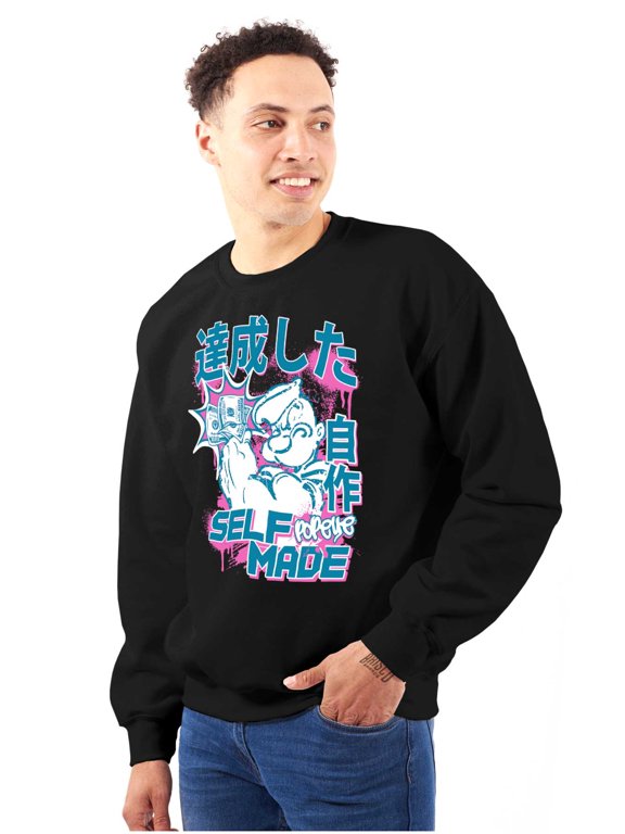 Cool Urban Rich Popeye Self Made Men Big & Tall Sweatshirt Brisco Brands 2X