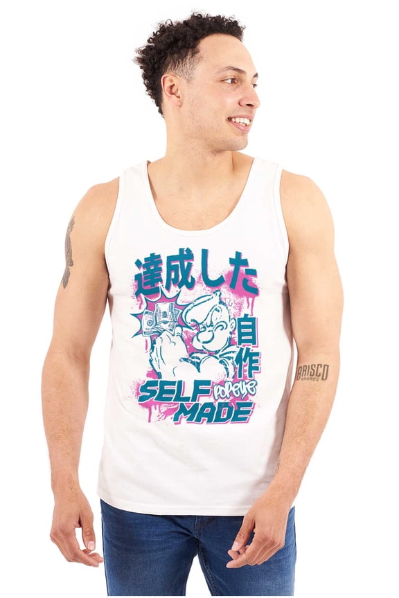 Cool Urban Rich Popeye Self Made Tank Top Sleeveless Tee Men Brisco Brands S