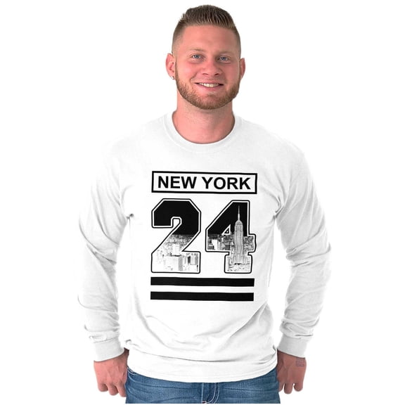 Cool Urban Streetwear New York 24 Long Sleeve TShirt Men Women Brisco Brands S