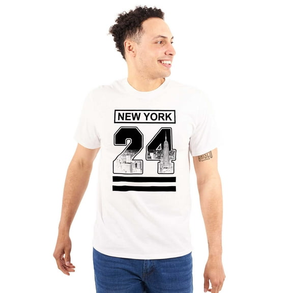 Cool Urban Streetwear New York 24 Men's Graphic T Shirt Tees Brisco Brands S