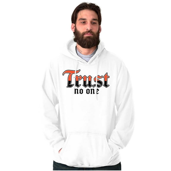 Cool Urban Streetwear Trust No One Unisex Plus Fleece Graphic Hoodie Brisco Brands 3X