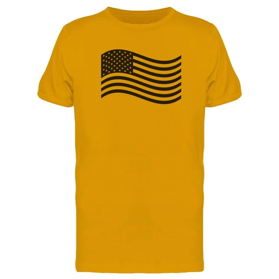 Cool Us Flag Waving Doodle T-Shirt Men -Image by Shutterstock, Male 3X-Large